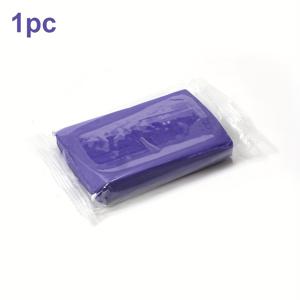 TEMU 1개 보라색 자동차 클레이 바 - 트럭, SUV, 세단용 범용 자동차 도구 - 내구성 있는 재료, 배터리 필요 없음, 교체 가능한 카 샌드와 함께 사용 쉬움, 전문가용 차량 청소 액세서리, 교체 가능 샌드