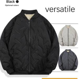 TEMU 남성용 헤비 듀티 보온 재킷 - 풀 지퍼 겨울 코트, 풀 지퍼 클로저, 풀 길이 지퍼 & 야구 칼라 - 추운 날씨를 위한 헤비 듀티 겉옷, 두꺼움