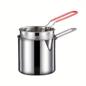 TEMU 바구니 포함 딥 프라이어, 핸드헬드 튀김 냄비 미니 딥 프라이어, 다기능 스톡 프라이 냄비, 주방용 감자튀김 치킨, 딥 프라이어 바스켓,스트레이너가 있는 깊은 튀김 냄비,상업용 딥 프라이어,대형 에어프라이어,프라이어 팟 위드 바스켓,튀김 기계,소형 딥 프라이어 바스켓 포함,더블 딥 프라이어,깊은 튀김 팬,튀김 바구니