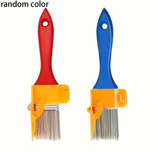 TEMU 2-in-1 페인트 도구 - 컬러 코드 엣지 가이드 & 내구성 플라스틱 핸들 - 헤비듀티 멀티펑셔널 페인트브러시 & 페인트 트레이 시스템, 정밀한 트림, 천장/벽용 - 목공, 석고작업에 이상적 - 가볍고 튼튼한 그립, 라텍스 페인트 & 벽지와 호환 (경제적, 시간 절약), 그림 도구,그림 그리기 브러시,그림 도구 및 장비,페인팅 브러시,화가 도구