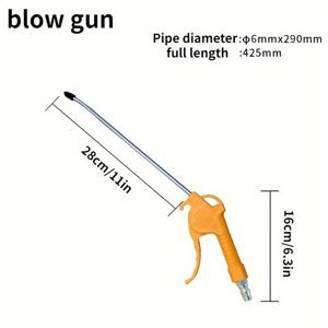 TEMU 고압 공기 먼지 수집기 - 자동차, 작업장, 건설 및 가정용 청소 시스템 호환, 연장 호스 연결 기능, 차고, 목공소, 광산, 드릴링, 연마용 먼지 추출