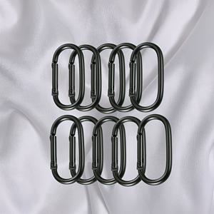 TEMU 10개 트랙형 키체인, 타원형 퀵 릴리스 분실 방지 후크, 블루투스 이어버드 홀더 호환, 물병 클립, 키체인 홀더,이어버드 액세서리,세련된 디자인,컴팩트 클립,튼튼한 후크,부드러운 릴리스,다용도 클립, 키체인,일상 휴대용품,여행 필수품