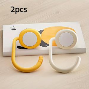 TEMU 2개입 강력 휴대용 테이블 후크 - 드릴 불필요 벽걸이형 플라스틱 후크 (백팩, 가방 & 액세서리용), 컴팩트 & 경량 디자인, 간편한 설치, 내구성 & 스타일리시 (가정, 사무실, 여행용), 백팩 액세서리, 다용도 후크