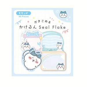 TEMU 치카와 40개 귀여운 애니메이션 캐릭터 스티커 메모 - 재사용 가능한 셀프 접착식 종이, 초록색 스타일 캐릭터, 파스텔 색상 (핑크, 노랑, 초록, 보라, 주황), 다이어리, 플래너, 사무실용, 재미있는 디자인, 강력한 접착력