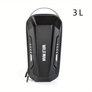 TEMU WILD 남성용 퀵 릴리스 하드 쉘 스쿠터 보관 가방 - 튼튼한 블랙 보호 케이스, 밸런싱, 킥, 접이식 및 전기 스쿠터용 안전 스트랩 포함, 컴팩트 디자인 & 쉬운 접근, 스쿠터 액세서리, 야외 장비, 세련된 소품, 견고한 구조