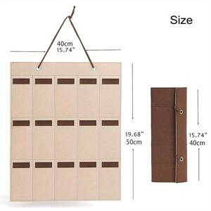 TEMU 남녀공용 접이식 안경 걸이 가방 1개, 패션 벽걸이 안경 정리대, 학생 근시 안경 홀더, 목걸이 팔찌 시계 스트랩 디스플레이 보관 파우치