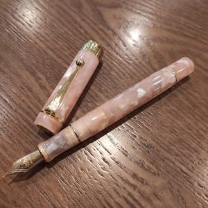 TEMU 1개 진호 센추리 100 두부 시리즈 고급 펜 - 18K 금도금 아이리듐 니브, 레진 바디 (구리 합금 클립 포함), 잉크, 스크류 캡, 필기 및 서명용 가는 팁, 필기용 펜