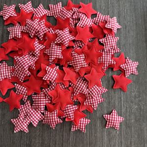 TEMU 50pcs 크리스마스 장식 휴일 용품 크리스마스 격자 무늬 오각형 홈 인테리어 액세서리 액세서리 수제 가구 DIY 재료 크리스마스 트리 장식