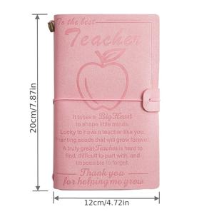 TEMU 1pc 노트북 선물 선생님 남성 여성, 해피 티처스 데이, 최고의 선생님 선물, 귀여운, 다이어리 책, 방수 포켓 함께