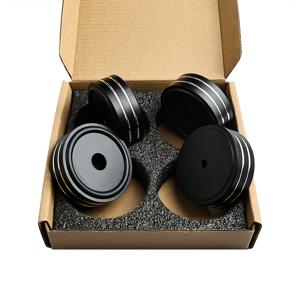 TEMU 오디오, 스피커, 서브우퍼, 홈 시어터, 턴테이블 DAC 피트 패드용 미끄럼 방지 고무 링이 있는 스피커 절연 피트 접착제 스피커 패드