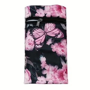 TEMU 나비 패턴 스포츠 손목 가방, 높은 탄성, 스포츠, 달리기, 사이클링 및 야외 활동 중 팔뚝에 착용하여 휴대폰, 카드 및 잔돈 도난 방지