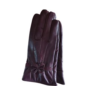 TEMU 여성용 진정 가죽 장식이 있는 리본 디테일 - 우아한 빨간색, 해군 파란색 및 검은색 라이딩 장갑, 안감이 있는 완전한 손가락 따뜻함으로 운전 및 야외 활동에 적합합니다.