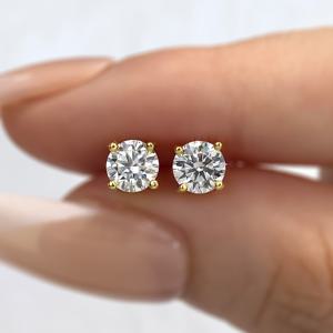 TEMU 스파클 0.5/1/2ct 모이사나이트 스터드 귀걸이 925 스털링 실버 웨딩 귀걸이 데이 선물 여성용 브라이덜 쥬얼리 사랑하는 사람을 위한 최고의 선물|귀걸이