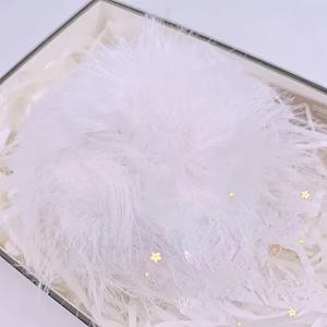 TEMU NEEMOY 소프트 인조 미크 모피 실 60g 진한 나일론 - 손뜨개 DIY 스카프 샤울 소재 - 롤 당 105M - 부드러운 피터 화이트 실로 공예용