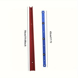 TEMU 2개 50cm 30타입 T-트랙 & 45cm 마이터 바 슬라이더 T-슬롯 커넥터 알루미늄 합금 목공 채널 레일 DIY 목공 도구