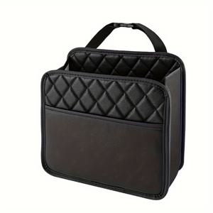 TEMU 1개 차량용 시트 등받이 정리함 - 대용량 헤비 듀티 차량 수납 가방, 간편한 세척 표면, 대부분의 차량과 호환 - SUV, 자동차, 트럭, 차량 정리, 내구성 있는 구조, 로드 트립 필수품