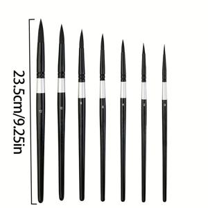 TEMU 돔 델피임 프로페셔널 블랙 스완 수채화 브러쉬 - 부드러운 동물모 팁 & 방청 펜홀더 - 수채화, 아크릴, 잉크, 마커 호환 - 캘리그라피, 디테일용 라운드 포인트 팁 - 브러쉬