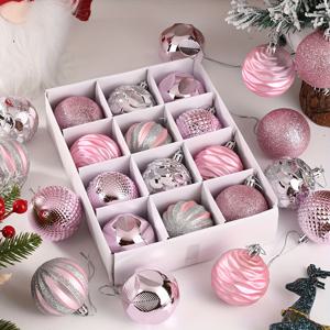 TEMU 12개 크리스마스 파티 장식 세트: 트리 및 장면 장식용 매달기 오너먼트, 페인트 볼, 플라스틱 구슬, 축제 액세서리, 메리 크리스마스 테마 선물 상자 – 친구와 가족을 위한 완벽한 파티 용품