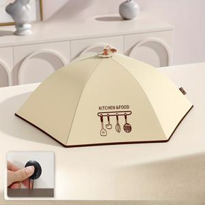 TEMU 1개 현대적인 단열 식품 커버, 흡착컵 포함 - 방진, 접이식 테이블 보호대, 가정용