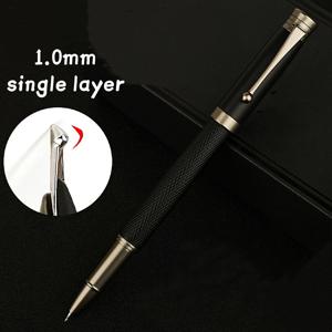 TEMU 더블 닙 2.5mm & 싱글 레이어 1.0mm 프로페셔널 캘리그래피 만년필, 클릭 오프 캡이 있는 인체 공학적 메탈 바디, 부드러운 필기감을 위한 대형 이리듐 팁이 장착된 브로드 포인트, 수제