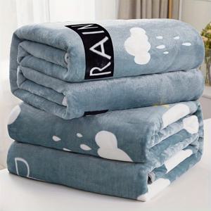 TEMU 울트라-소프트 코랄 플리스 스로우 담요 - 양면, 두꺼운 & 따뜻한 소파, 침대, 소파, 사무실 및 여행용 - 다용도 선물 아이디어, 플란넬, 밍크, 가을 & 겨울, 학생 기숙사, 현대 스타일|쇼파|쇼파침대