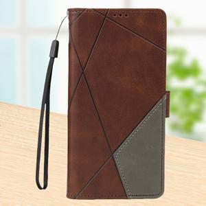 TEMU 고급 스플라이싱 인조 가죽 모바일 폰 케이스, 자석 백 커버 브래킷 및 카드 슬롯, 삼성 갤럭시 A16 A06 A55 S24 FE S8 플러스 A04 A04S A10E A52S F42 쿼터움 2 M10 M13 5G용 지갑 플립 커버