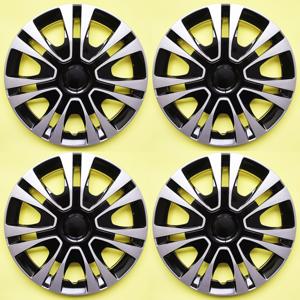 TEMU 4-팩 범용 자동차 휠 허브캡, PP 재질, 13인치 철제 휠과 호환, 자동차 외장 장식, 다양한 색상 옵션