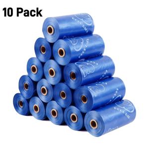 TEMU 180개 누출 방지 애완 동물 쓰레기 봉투, 내구성이 뛰어난 폴리에틸렌 개 소변 봉투, 고양이 및 개를 위한 이상적인 애완 동물 청소 용품, 야외 사용, 다목적 쓰레기 봉투, 완벽한 생일, 새해, 봄 축제 선물, 파란색