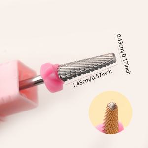 TEMU Ablinsite 핑크 텅스텐 카바이드 네일 드릴 비트 - 저자극성, 젤 & 아크릴 제거에 완벽, 매니큐어 도구 & 액세서리