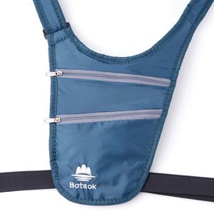 TEMU 여성용 안티테프트 여행 허리 가방, 무형 겨드랑이 디자인, 안전한 여권 및 문서 보관, 내구성 강한 옥스포드 원단, 러닝 및 아웃도어 활동에 적합 - 블루/블랙, 머니 컬러, 스포츠|힙색