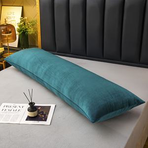 TEMU 1개 초대형 바디 필로우 - 등, 목, 임신, 옆으로 자는 사람을 위한 초대형 지지 필로우 - 저자극성 & 세탁기 사용 가능 - 터키옥/진한 파랑 - 침대, 소파, 독서용 - 부드러운 밀크 필링 - 성인, 임산부, 커플에게 이상적 - 공간 절약형 디자인 - 럭셔리 침구 액세서리 - 오래 지속되는 지지력과 편안함, 대형 바디 필로우|허리보호대|목베개