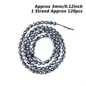 TEMU 1 세트 자연석 테라헤르츠 다면 보석, 2mm 3mm 4mm 원형 여유 공간 작은 보석 DIY 보석 만들기, 팔찌, 펜던트, 목걸이, 손수 제작 액세서리 공예 용품|은목걸이|비즈목걸이