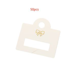 TEMU 50개 플로럴 헤어 클로우 디스플레이 카드, 종이 재질, 쥬얼리 목걸이 쇼케이스 태그, 헤어 액세서리 디스플레이 스탠드용 범용 패키징 카드