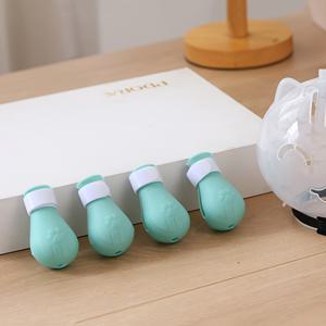 TEMU 4개 펫부티 - 긁힘방지 고양이 발바닥 보호대, 목욕·손톱깎기·귀청소/치료용 – 부드럽고 재사용 가능한 세척하기 쉬운 밑창으로 그루머와 동물병원 방문에 적합. 완벽한 선물