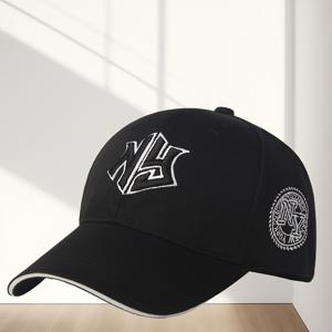 TEMU 1개 힙합 트럭커 모자 - 가벼운 스트레치 핏 스냅백 클로저, 대담한 NY 레터링, 남녀공용 사계절 캐주얼 & 스포츠 착용, 블랙/화이트/그레이 옵션, 조절 가능한 헤드기어|스냅백