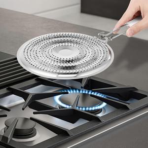 TEMU 1개 튼튼한 스테인리스 스틸 냄비 거치대 스탠드 - 이중층, 열전도 주방 수납 선반, 두꺼운 원형 튜브 디자인, 조리기구 정리에 이상적, 주방용 냄비 랙