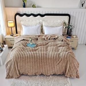 TEMU 1개 단색 담요 커버 캐주얼 오피스 낮잠 담요 플란넬 화이트/다크 그레이/라이트 그레이/핑크 에어컨 담요 휴일 선물 따뜻한 겨울 가을 및 겨울 크리스마스