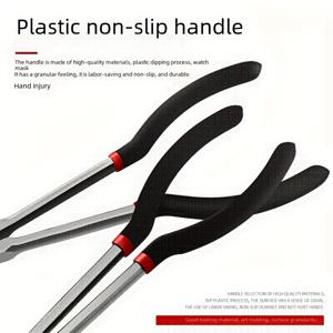 TEMU [1개 11인치 긴코 플라이어] 1개 ProMaster 11인치 긴코 플라이어, 내구성 있는 금속 구조, 45° 곡선형 턱 디자인, 인체 공학적 미끄럼 방지 손잡이, 효율적인 그립 및 굽힘 와이어 도구