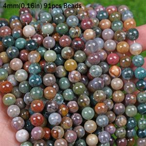 TEMU 4-12mm 자연석 인도 아가트 비즈 고품질 돌 원형 자유로운 스페이서 비즈 보석 만들기 DIY 팔찌 목걸이 귀걸이 액세서리 남성 여성 선물