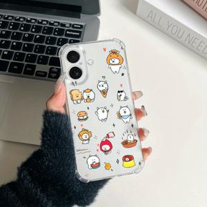 TEMU 아이폰7PLUS/8PLUS/XR/XSMAX/네모 안티-폴 카툰 귀여운 11PROMAX/12PROMAX/12MINI/13MINI/13PROMAX/14PROMAX/14PLUS/15PROMAX/15PLUS/16PROMAX/16PLUS 소프트 쉘 남녀 공용 모바일 폰 보호 케이스