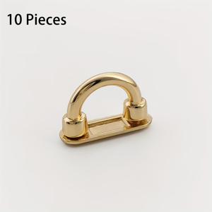 TEMU 조절 가능한 금속 가방 하드웨어 | 골든 아치 버클 10개 세트 | 핸드백 및 액세서리용 내구성 있는 체인 스트랩 클립 | 다용도 교체 잠금장치 DIY 공예 및 패션 프로젝트용, DIY 공예 재료 | 우아한 버클 디자인 | 메탈릭 구조의 가방 액세서리