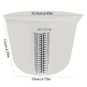 TEMU 2000ml/1500ml/1000ml 대용량 계량컵, 에폭시 수지 드롭 글루 준비 및 주조 도구, 산업용 실리콘 계량컵, DIY 공예 제작에 적합한 크래프트 애호가를 위한 완벽한 선택
