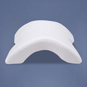 TEMU 1pc 초고급 커플 베개 - 폴리에스터 탈착 가능한 커버, 사이드 수면, 낮잠 및 사무실 휴식용 에르고노믹 디자인 - 화이트, 크리스마스 또는 데이에 완벽한 선물, 편안한 수면, 커플 수면복, 세련된 디자인, 부드러운 질감