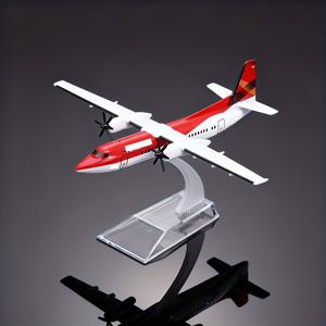 TEMU 6.3인치 FK50 항공기 모형 - 콜롬비아 FK50 다이캐스트 메탈 비행기 (레드 & 라이베리아), 1/400 스케일, 정교한 내부 & 외부 디자인, 항공 애호가를 위한 완벽한 선물, 책상 또는 테이블 장식, 항공 애호가 선물 | 정교한 항공기 모형