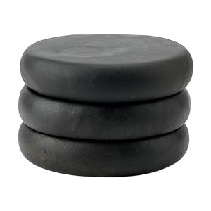 TEMU 3개 세트 블랙 라운드 핫스톤 마사지 - 머리, 몸, 발 마사지에 이상적, 미용실 및 가정용