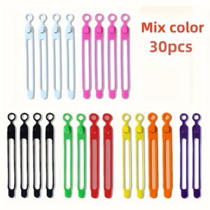 TEMU UMUST 케이블 타이, 재사용 가능한 다색상 탄성 케이블 정리 & 묶음 (헤드폰/충전기/마우스/오디오 USB 데이터선), 이동식 데이터 케이블 수납(멀티컬러 믹스&매치) - 사무실·여행자를 위한 소프트 바인딩, IDC 클립