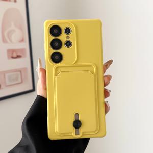 TEMU 삼성 S25 울트라와 호환되는 카드 홀더 케이스, 카드 슬롯과 단색 디자인을 특징으로 하며, 삼성 S24 울트라와 S22 울트라에도 적합합니다. S23 울트라와 ID 카드용 카드 홀더를 위한 , 충격 방지 디자인을 제공합니다.