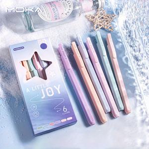 TEMU 6pcs 모란디 퀵 드라이 젤 펜 - 일기 쓰기, 노트 작성 및 학교 용품을 위한 파스텔 컬러풀 필드 포인트 펜 - 이상적인 휴일 선물 세트, 글쓰기용 펜
