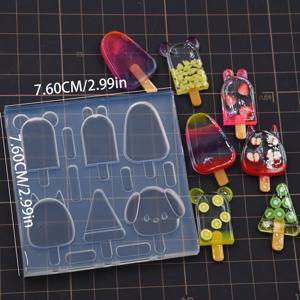 TEMU 미니어처 시뮬레이션 인형집 액세서리용 실리콘 몰드 - 미니 펜던트 귀걸이 및 만들기 몰드