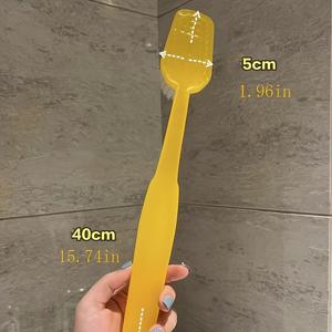 TEMU 1 소프트 넷 목욕 브러시 - 대형, 부드러운 엑스폴리에이션 바디 스크럽, 긴 손잡이, 샤워, 스파, 등 마사지에 이상적 - 편리한 걸이 디자인, 배터리 없음, 향수 없음, 완벽한 선물, 샤워 엑스폴리에이터 | 부드러운 엑스폴리에이션 | 내구성 있는 플라스틱 손잡이, 목욕 브러시